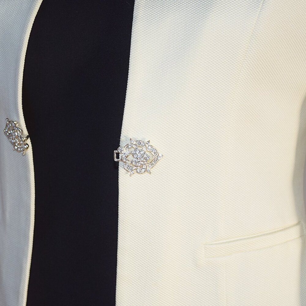 Open Front Cropped Suit Jacket - Picture 10 of 16